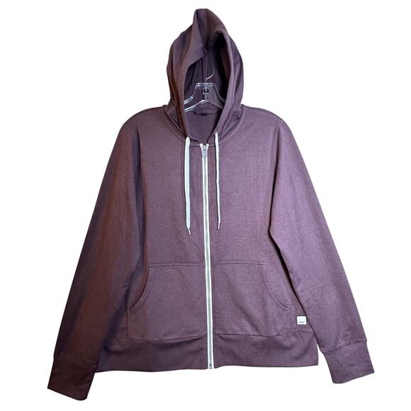 Vuori Halo Performance Hoodie 2.0 Women Sz M Brown Jacket Activewear Hike NWOT - Picture 15 of 16
